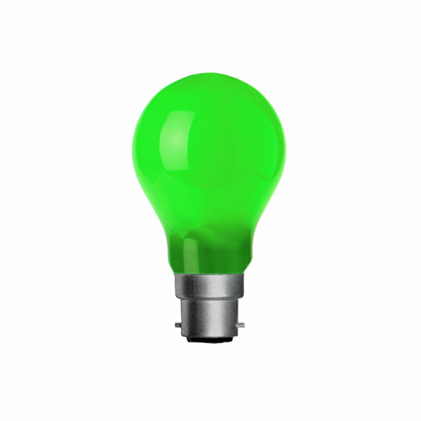 2W LED GLS BC Lamp Green