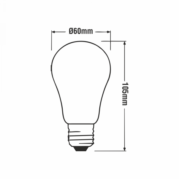 LED Filament GLS Lamp 6W ES Clear - Image 2