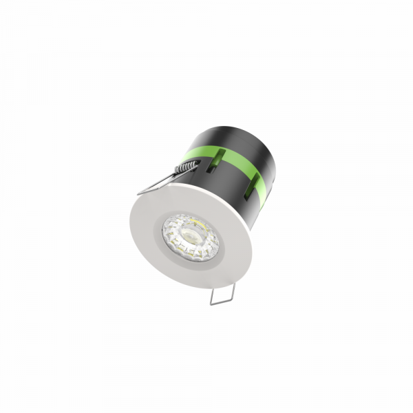 Tricolour Downlight 8W (30cm cable & connector) - White bezel