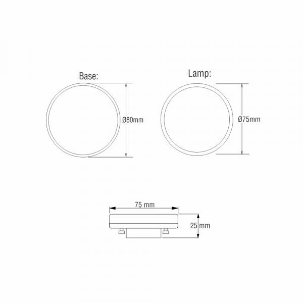 4w GX53 LED Lamp Warm White & Base 3000k - Image 6
