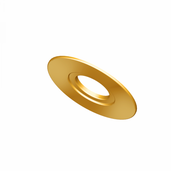 Hole Conversion plate for LED FRD downlights Brushed Brass