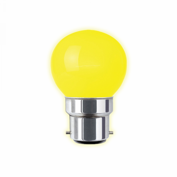 1W LED BC Golf Ball Lamp Yellow