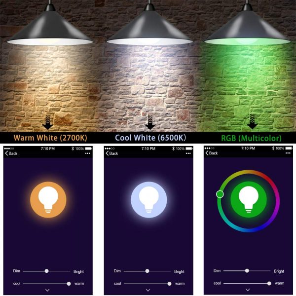 4W Smart GU10 WiFi/RGB/CCT Lamp 120deg - Image 4