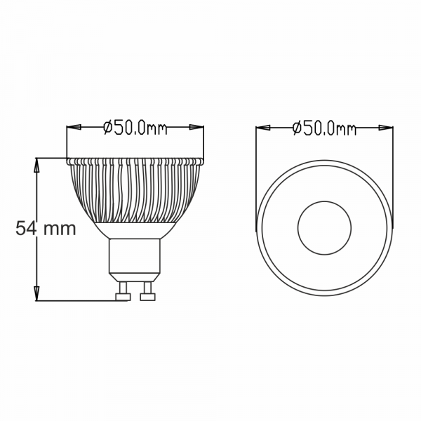 5W COB 50° GU10 LED High Output Lamp 240V Neutral White - Image 6