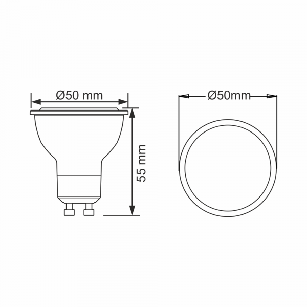 4W SMD GU10 Coloured lamp Blue - Image 2