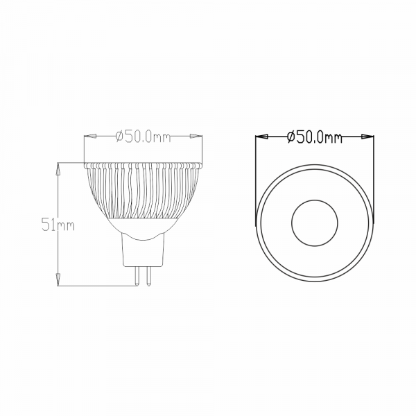 7W 40 Deg High Power MR16 COB LED Daylight - Image 3