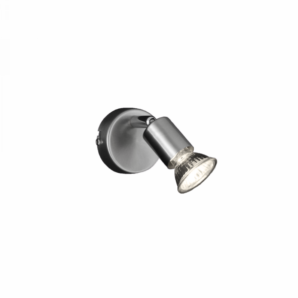 50w GU10 Brushed Steel Spotlight c/w Lamp