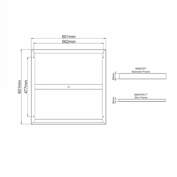 Slim Surface Mount Frame for PL-SP50 - Image 5