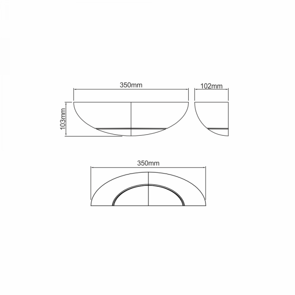LED Wall Uplighter 13W Dimmable White - Image 4