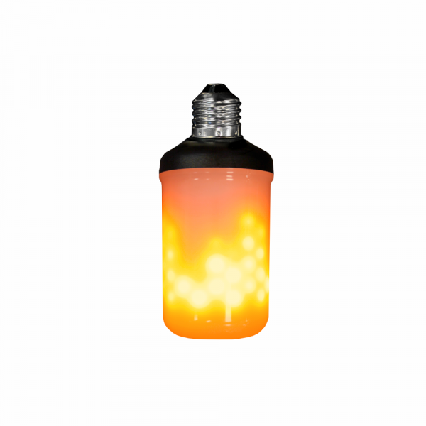 LED Flame Lamp E27 6.5W 1600k Black Base - Image 3