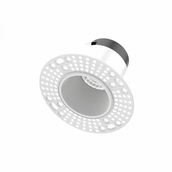 10W CCT LED Fire Rated Downlight Module + Plaster Bezel (Black & White reflector) - Image 2