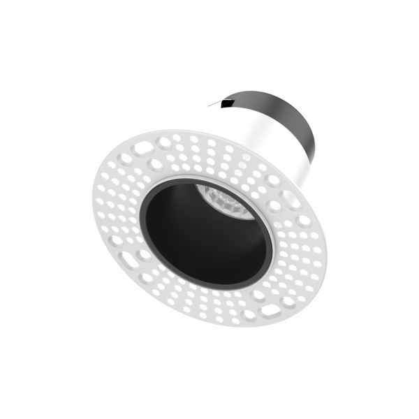 10W CCT LED Fire Rated Downlight Module + Plaster Bezel (Black & White reflector) - Image 3
